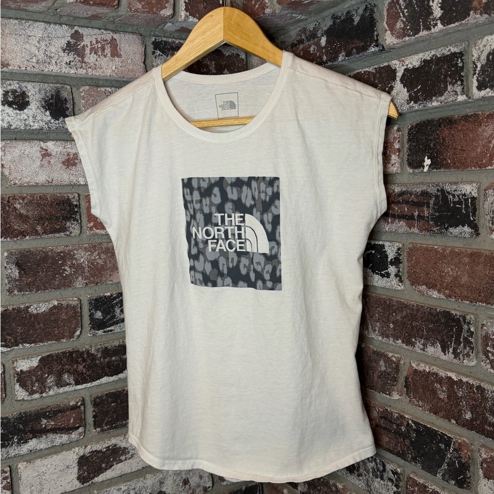 The North Face Kids Cream Graphic Muscle  Tank top